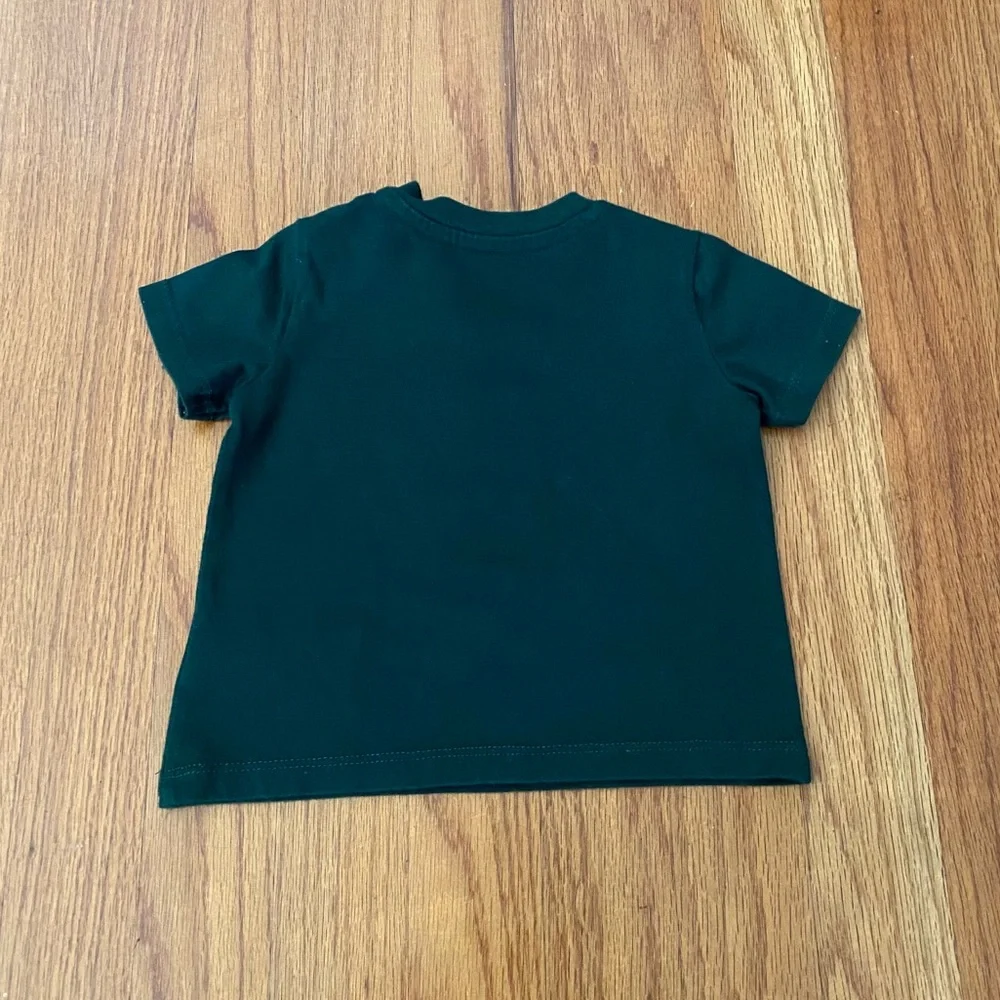 Ralph Lauren Green Bear Graphic Tee and Dark Jeans Set